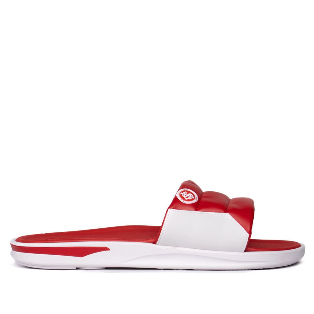 Chinelo Slide Masculino BR Sport Internacional Vermelho/Branco Vermelho 2