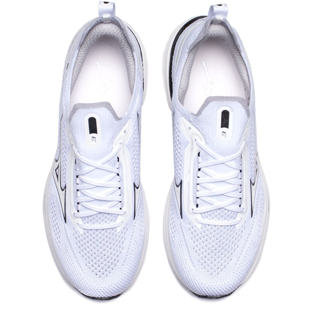Tênis Masculino Mizuno Cool Ride 3 Branco/Preto Branco 4