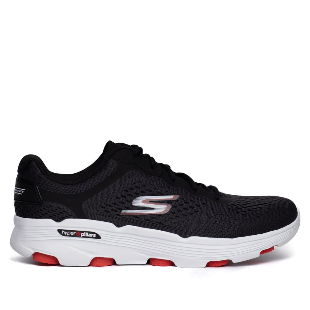Tênis Masculino Skechers Go Run 7.0 Reduced Preto/Vermelho