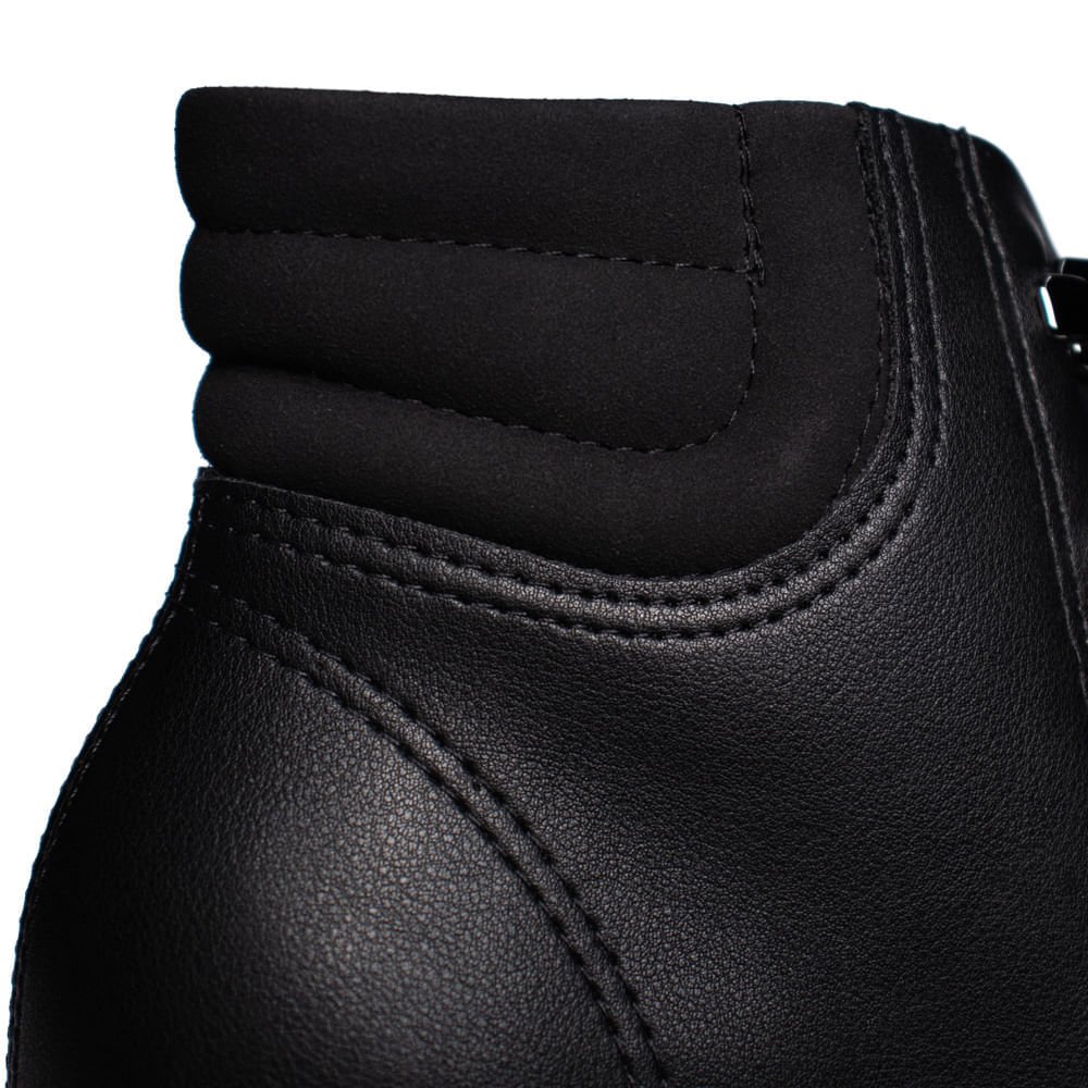 Bota Coturno Feminina Dakota de Salto Bloco Preto Preto 5