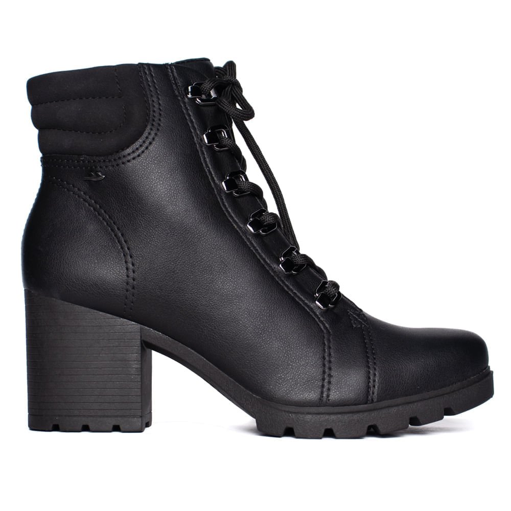 Bota Coturno Feminina Dakota de Salto Bloco Preto