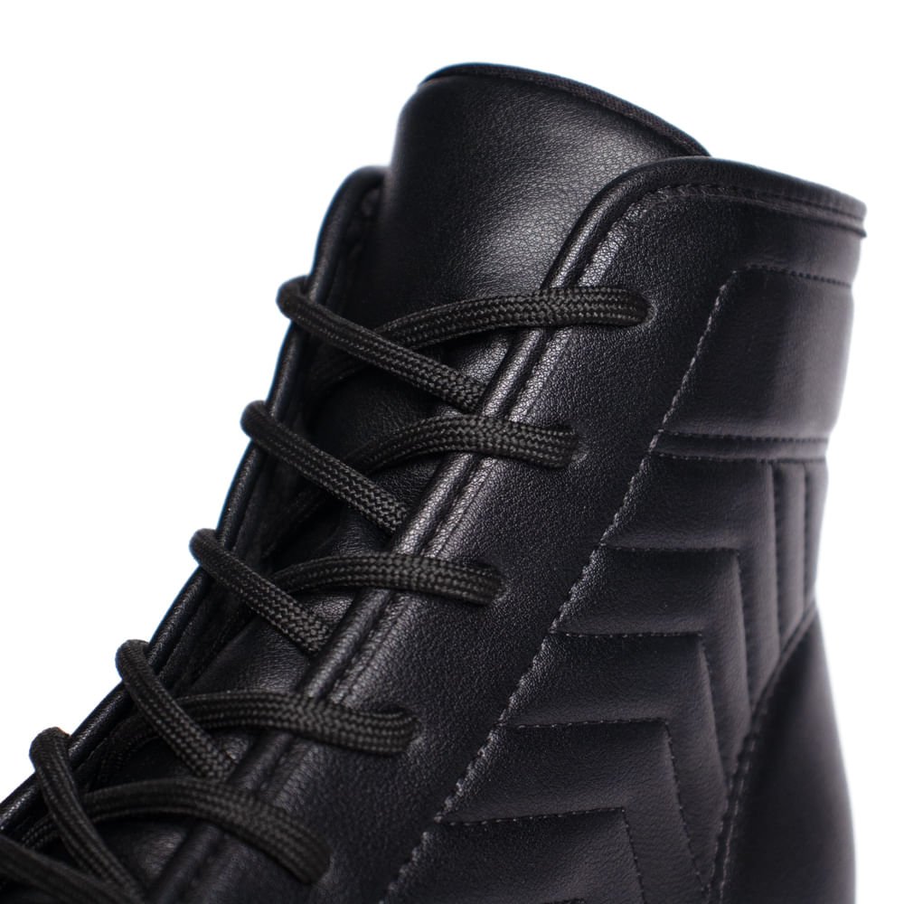 Bota Coturno Feminina Dakota com Costuras Preto Preto 6