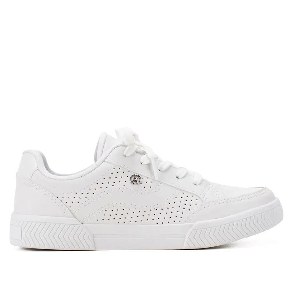 Tênis Feminino Kolosh Casual em Napa Branco