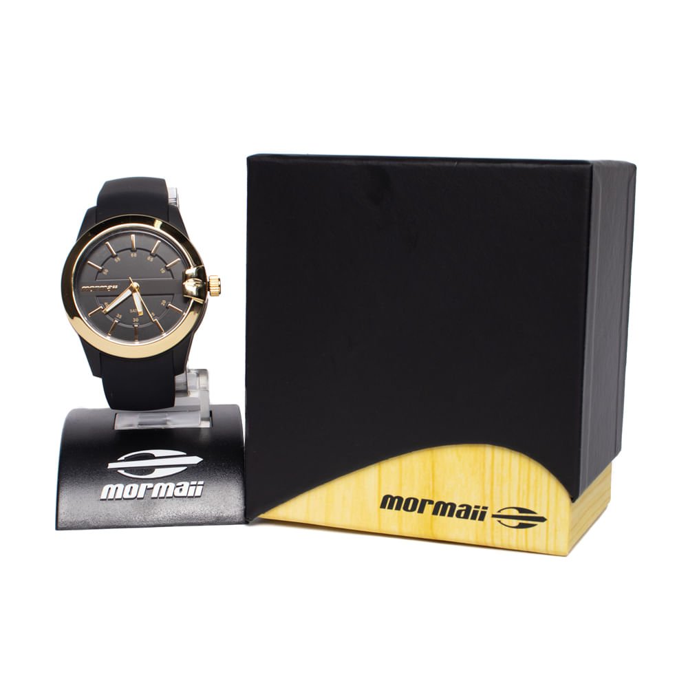 Relógio Feminino Mormaii Casual Analógico MOPC21JAG/8P Preto Preto 5