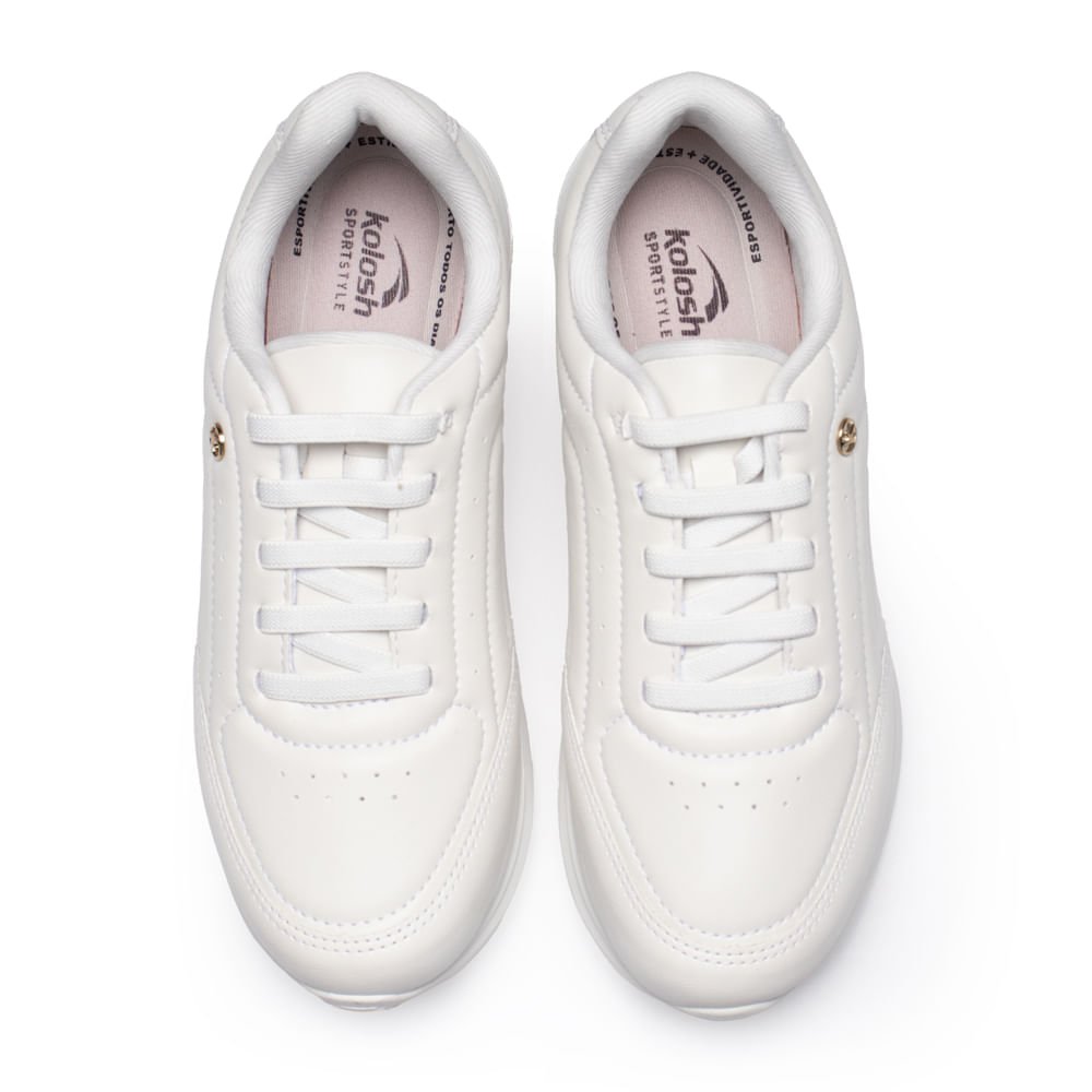 Tênis Feminino Kolosh Almeria Casual Off White Branco 4