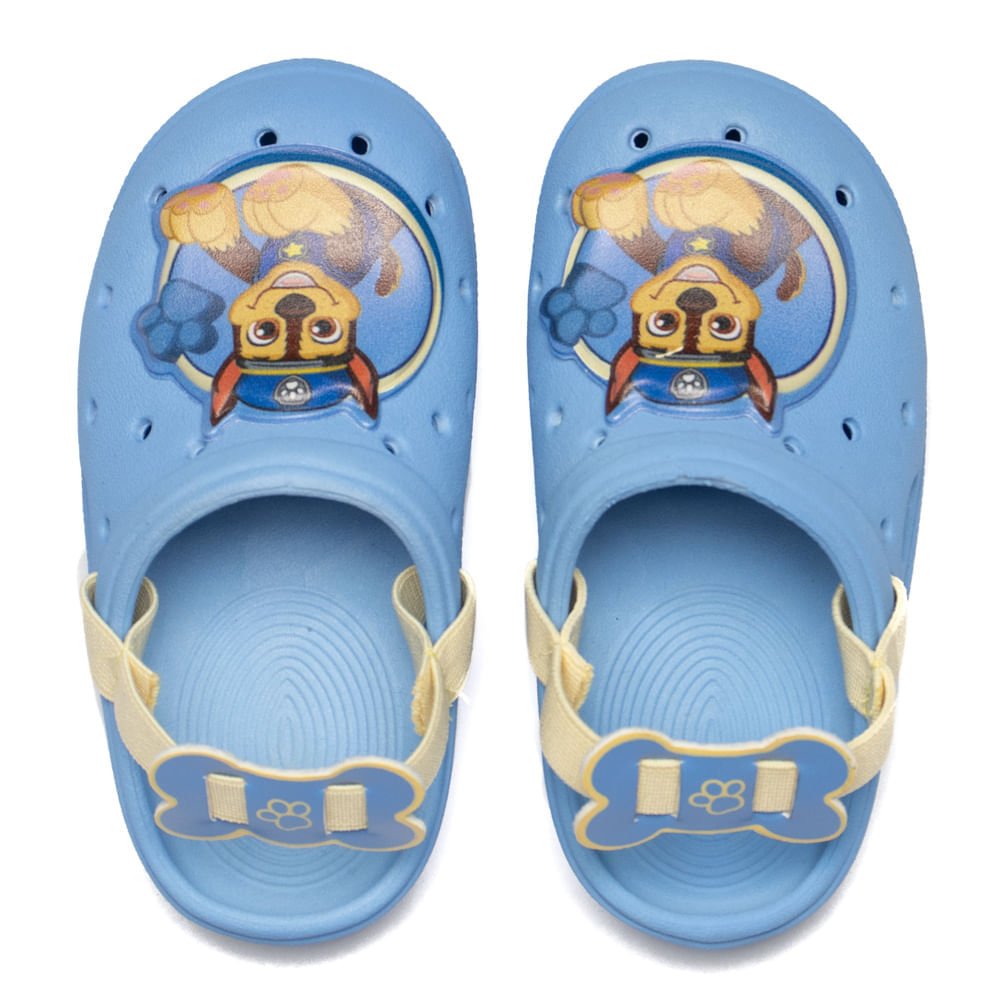 Sandália Babuche Infantil Grendene Patrulha Canina Baby Azul/Amarelo Azul/Amarelo 2
