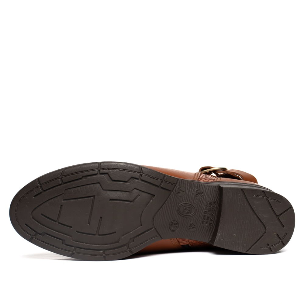 Bota Feminina Bottero de Couro Cano Curto Marrom Marrom 2