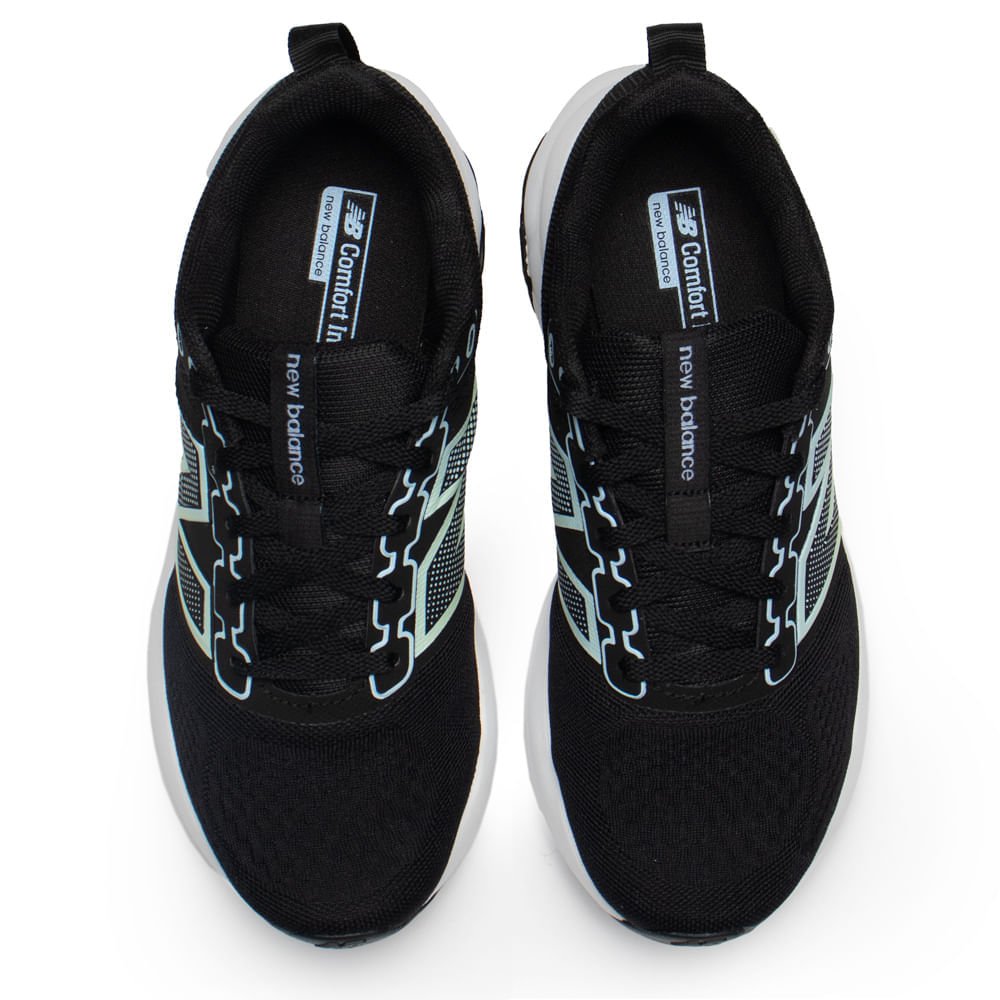 Tênis Feminino New Balance W460V4 ZK4 Logo Degradê Preto Preto 4