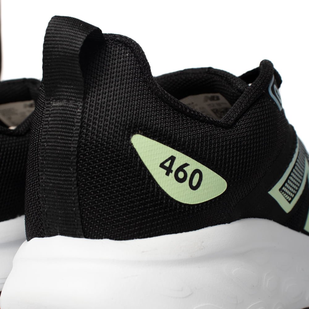 Tênis Feminino New Balance W460V4 ZK4 Logo Degradê Preto Preto 5