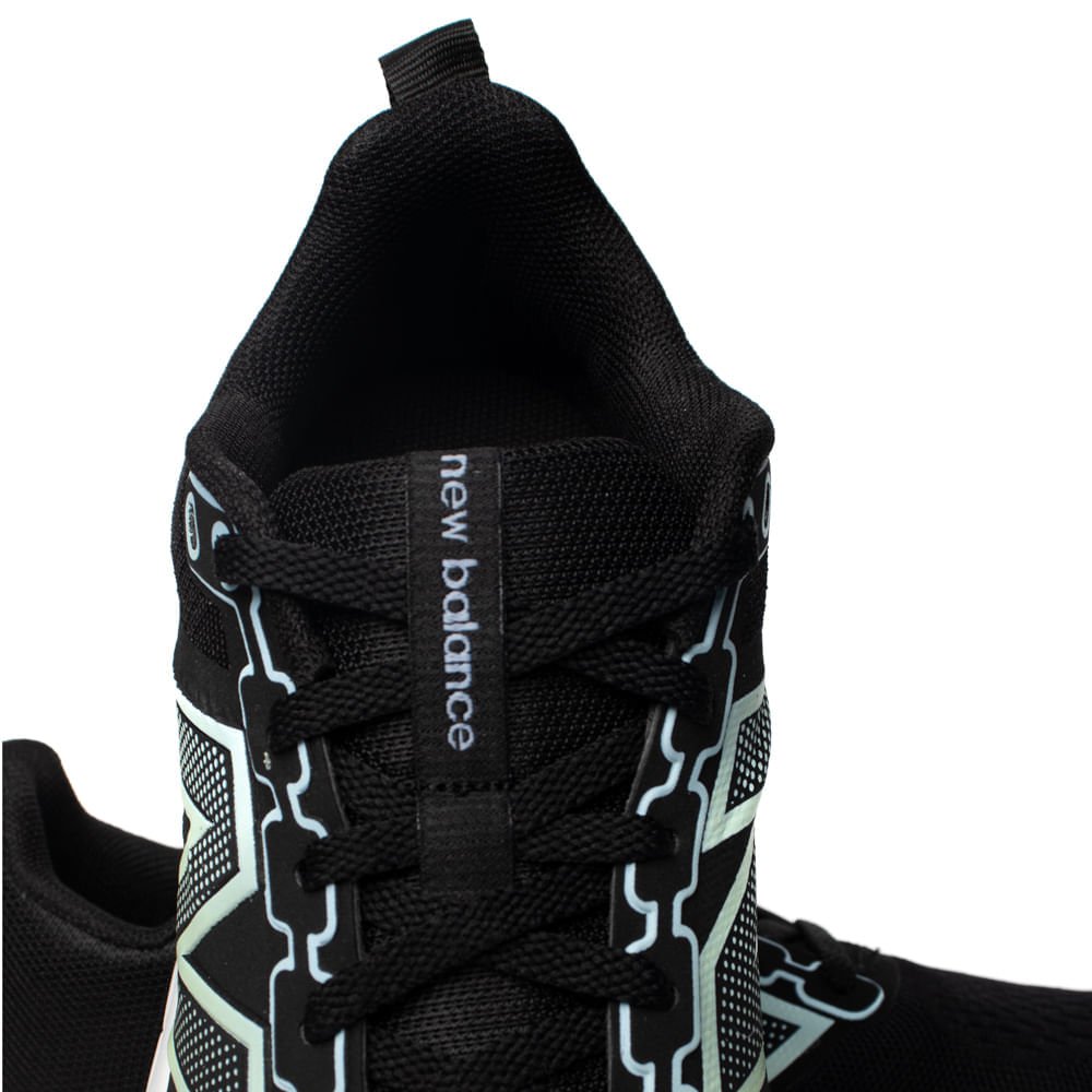 Tênis Feminino New Balance W460V4 ZK4 Logo Degradê Preto Preto 7