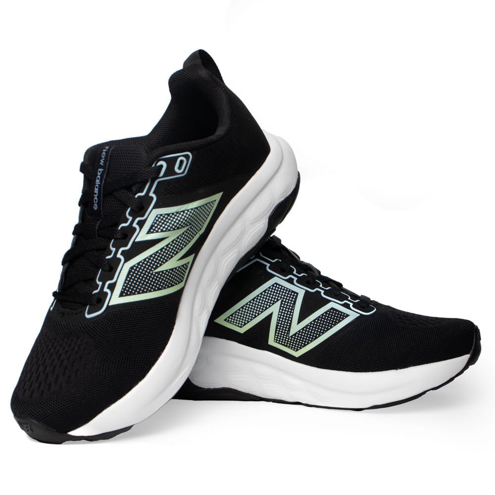 Tênis Feminino New Balance W460V4 ZK4 Logo Degradê Preto Preto 8