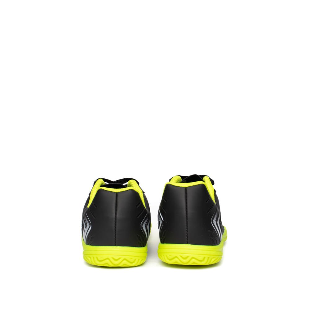 Chuteira Futsal Infantil Dray Indoor Foorcy Preto/Verde Neon Preto/Verde 3