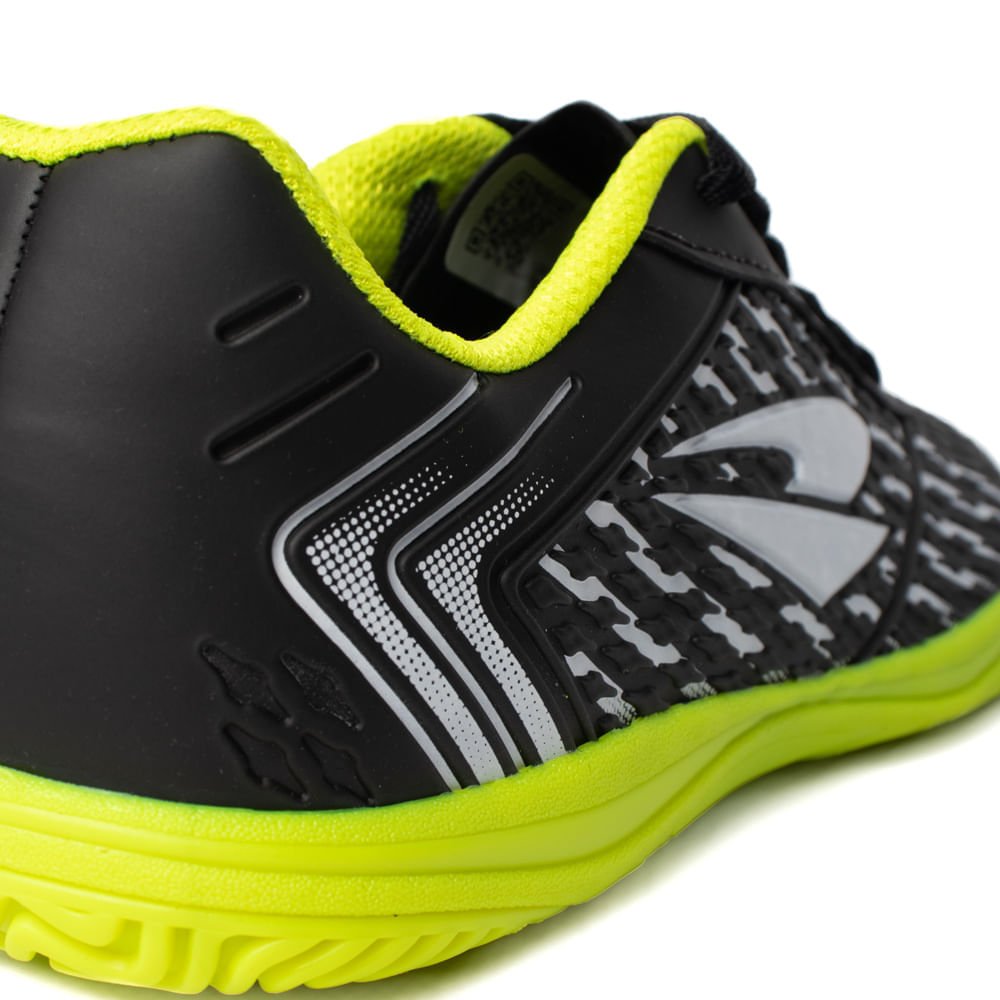 Chuteira Futsal Infantil Dray Indoor Foorcy Preto/Verde Neon Preto/Verde 5