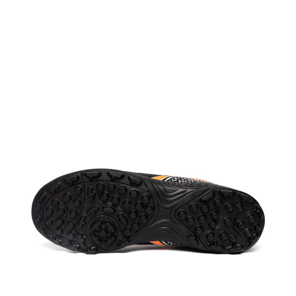 Chuteira Society Infantil Dray Spedy Preto/Laranja Neon Preto/Laranja 2