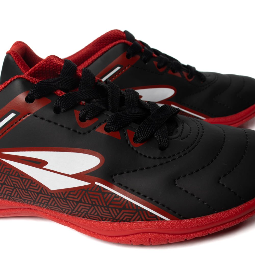 Chuteira Futsal Infantil Dray Indoor Spedy Preto/Vermelho Preto/Vermelho 6