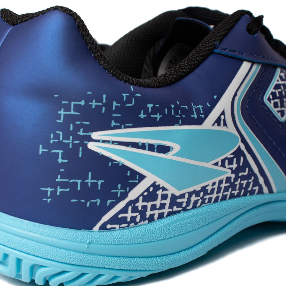 Chuteira Futsal Infantil Dray Indoor Spedy Azul/Azul Claro Azul/Vermelho 5