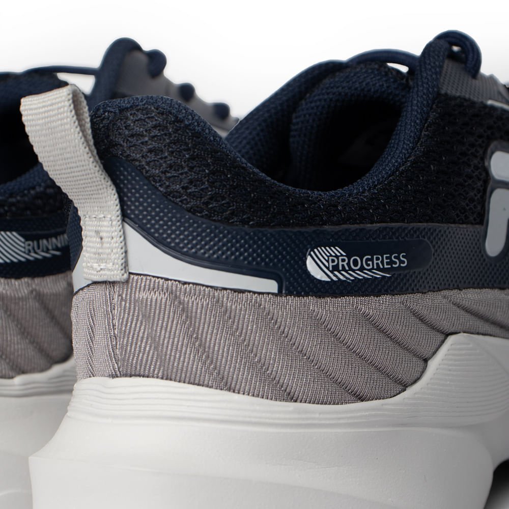 Tênis Infantil Fila Progress Marinho/Cinza Marinho/Cinza 3