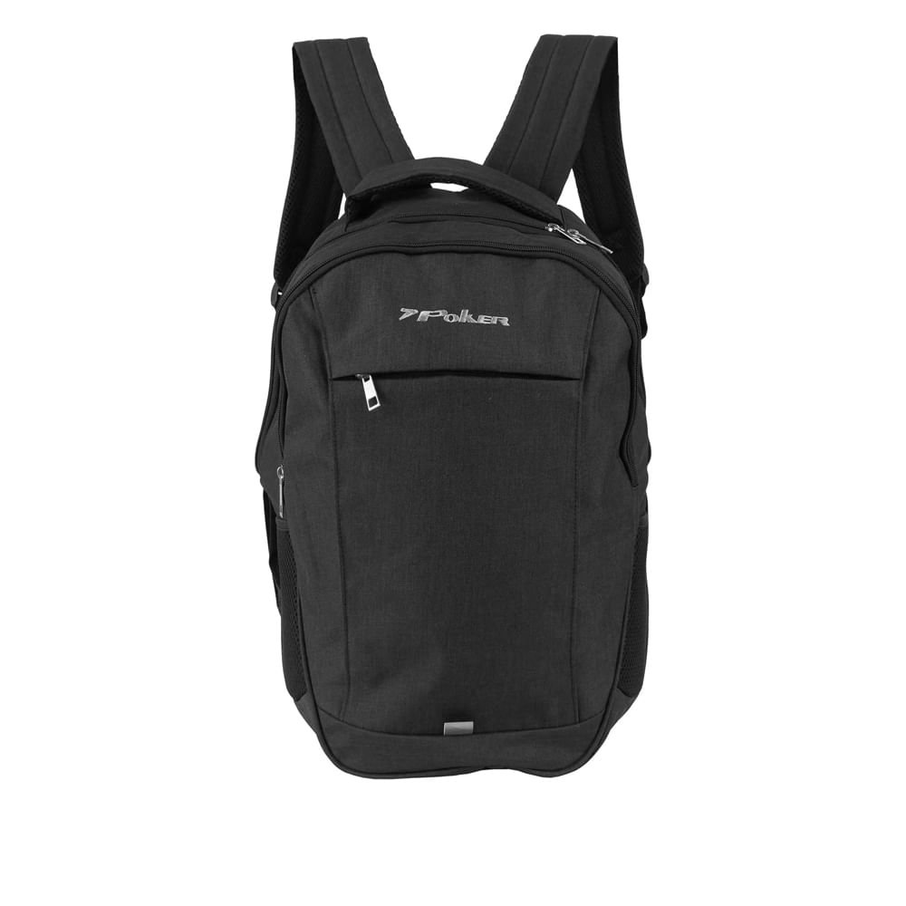 Mochila Unissex Poker Clássica Track Preto Preto 4
