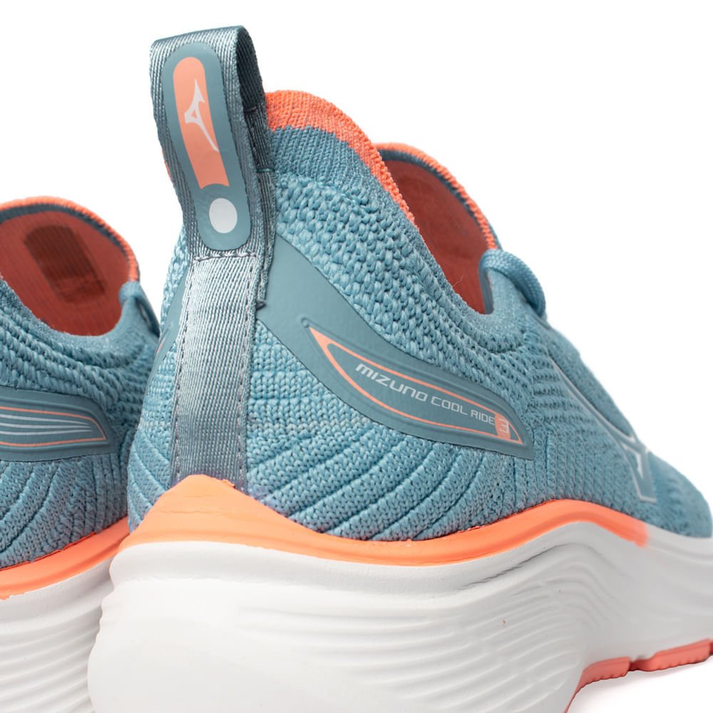 Tênis Infantil Mizuno Cool Ride 3 Junior Azul Claro/Rosa Claro Azul 5