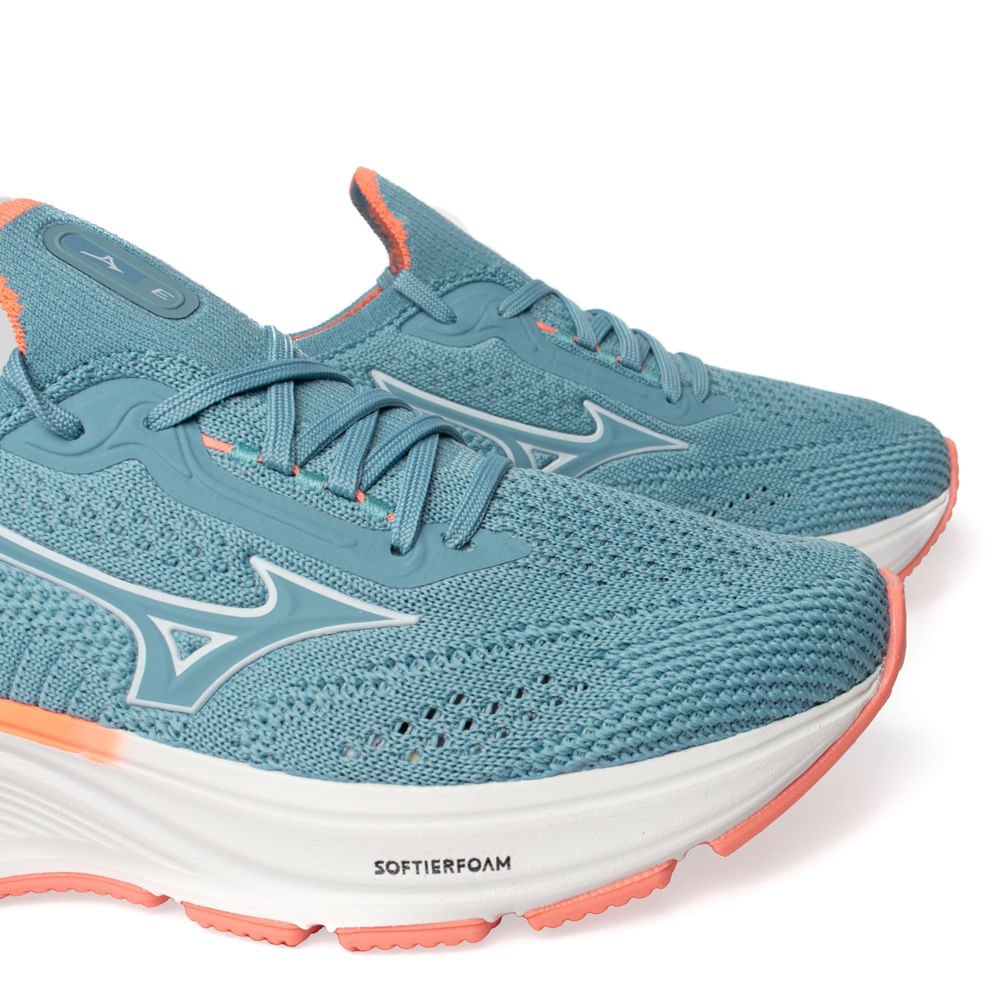 Tênis Infantil Mizuno Cool Ride 3 Junior Azul Claro/Rosa Claro Azul 6