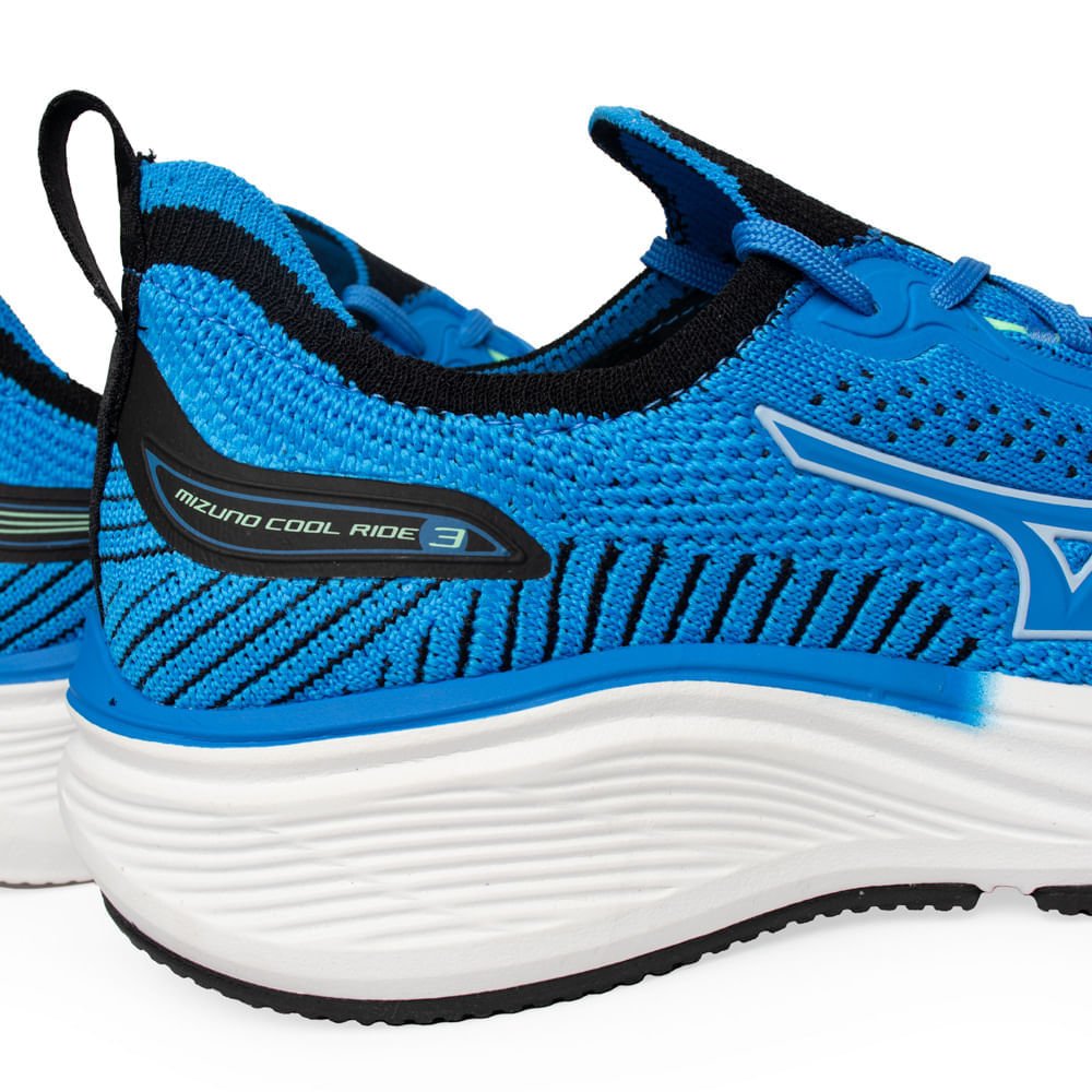 Tênis Infantil Mizuno Cool Ride 3 Junior Azul Royal/Preto Azul 5