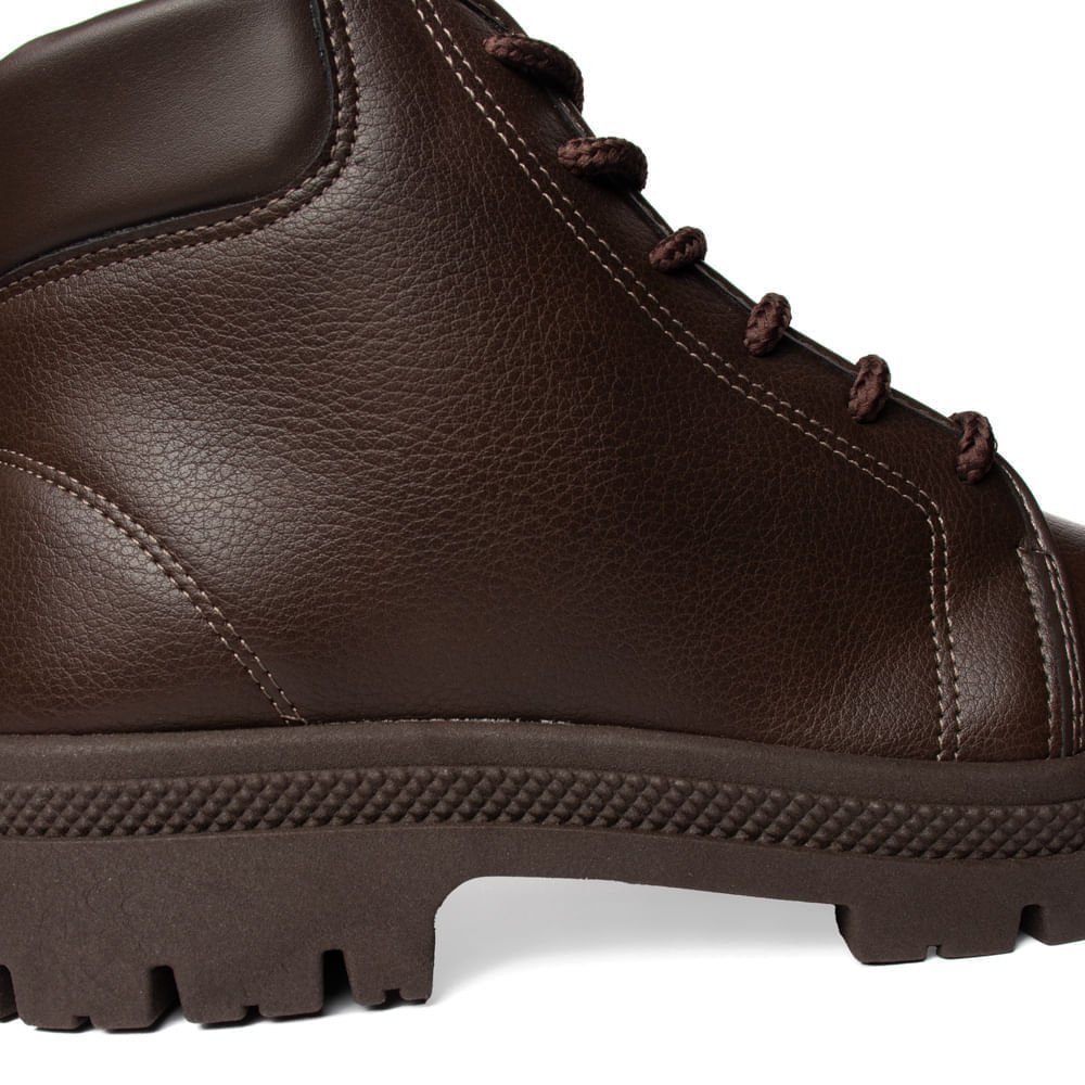 Coturno Feminino Moleca Tratorado Marrom Escuro Marrom Escuro 4