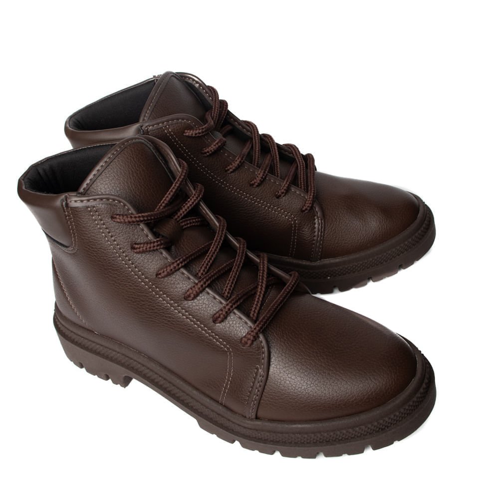 Coturno Feminino Moleca Tratorado Marrom Escuro Marrom Escuro 6