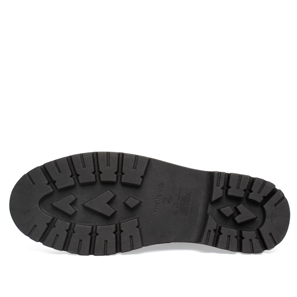 Coturno Feminino Moleca com Cadarço Preto Preto 2