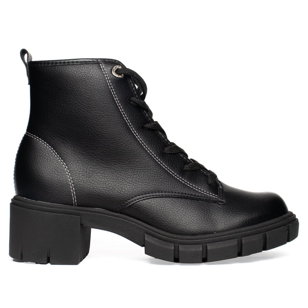 Coturno Feminina Moleca com Cadarço Preto