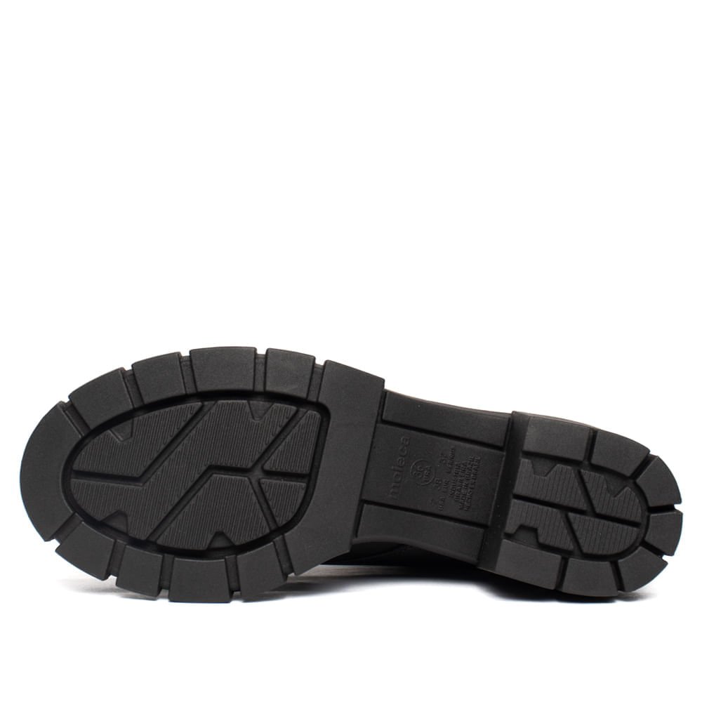 Coturno Feminina Moleca com Cadarço Preto Preto 2