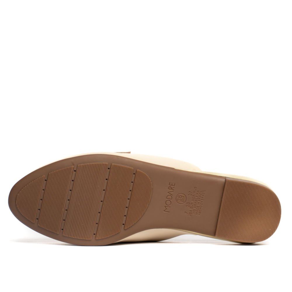 Mule Feminino Modare Napa Tressê Textura Creme Bege 2