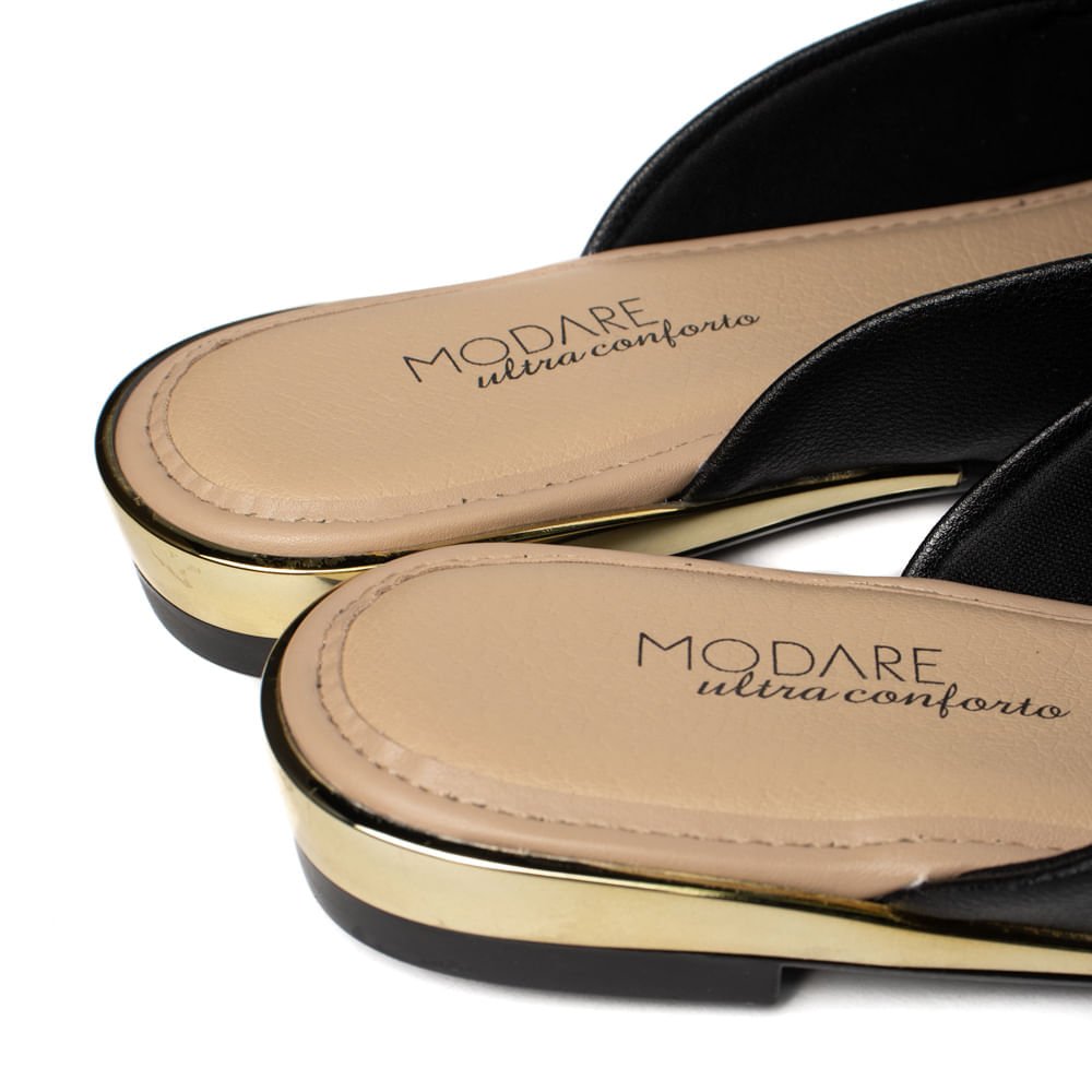 Mule Feminino Modare Napa Tressê e Textura Preto Preto 5