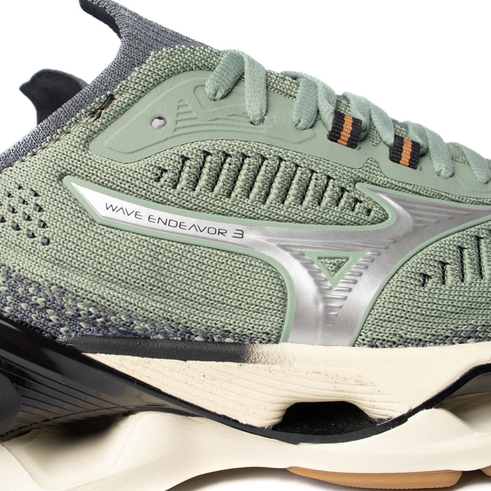 Tênis Masculino Mizuno Wave Endeavor 3 Verde Militar Verde 7
