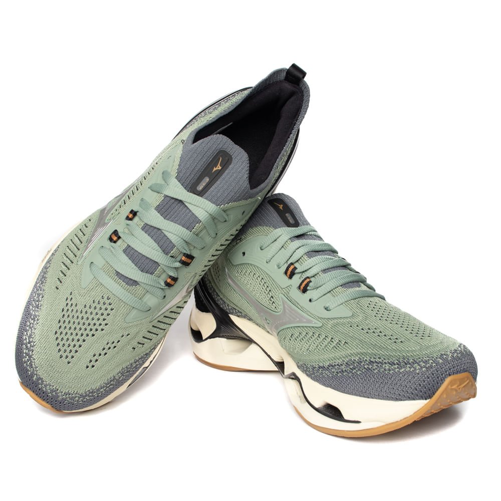 Tênis Masculino Mizuno Wave Endeavor 3 Verde Militar Verde 5