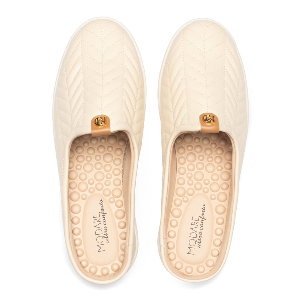 Sapatilha Feminino Modare Mule Napa Creme Bege 4