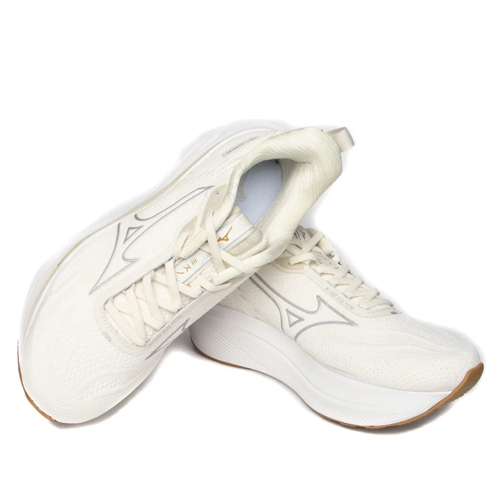 Tênis Mizuno Unissex Base Prime Off Withe/Cinza Branco 5