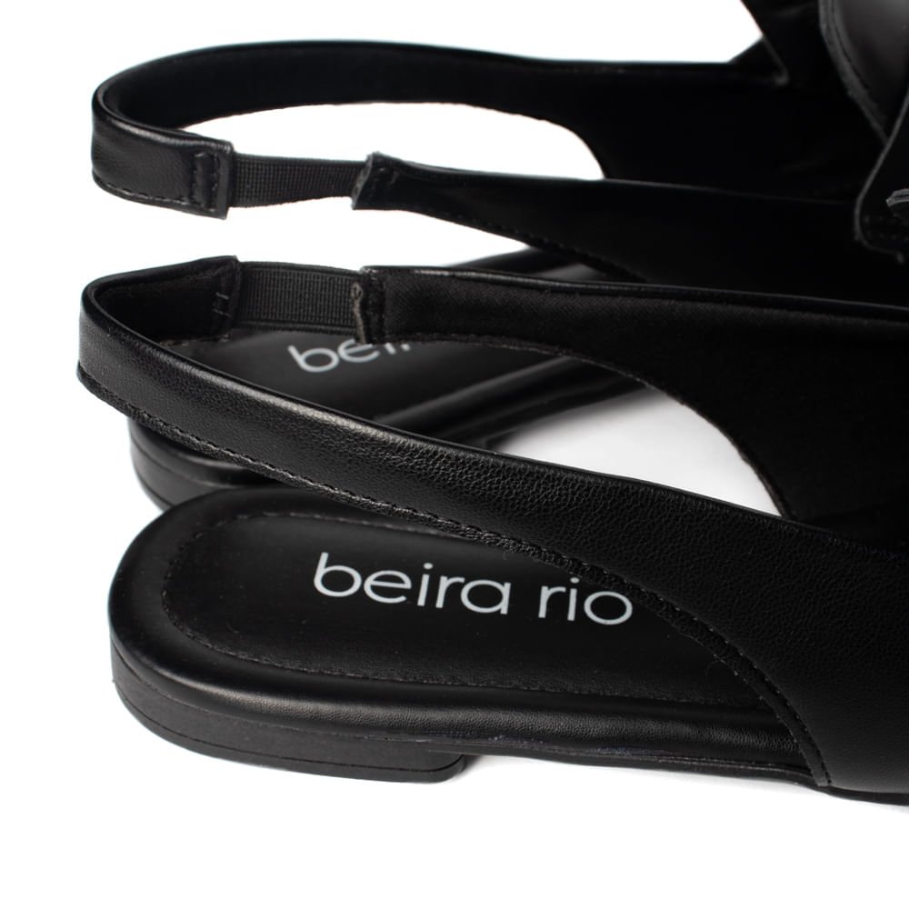 Mule Beira Rio Napa Turim Casual Preto Preto 5