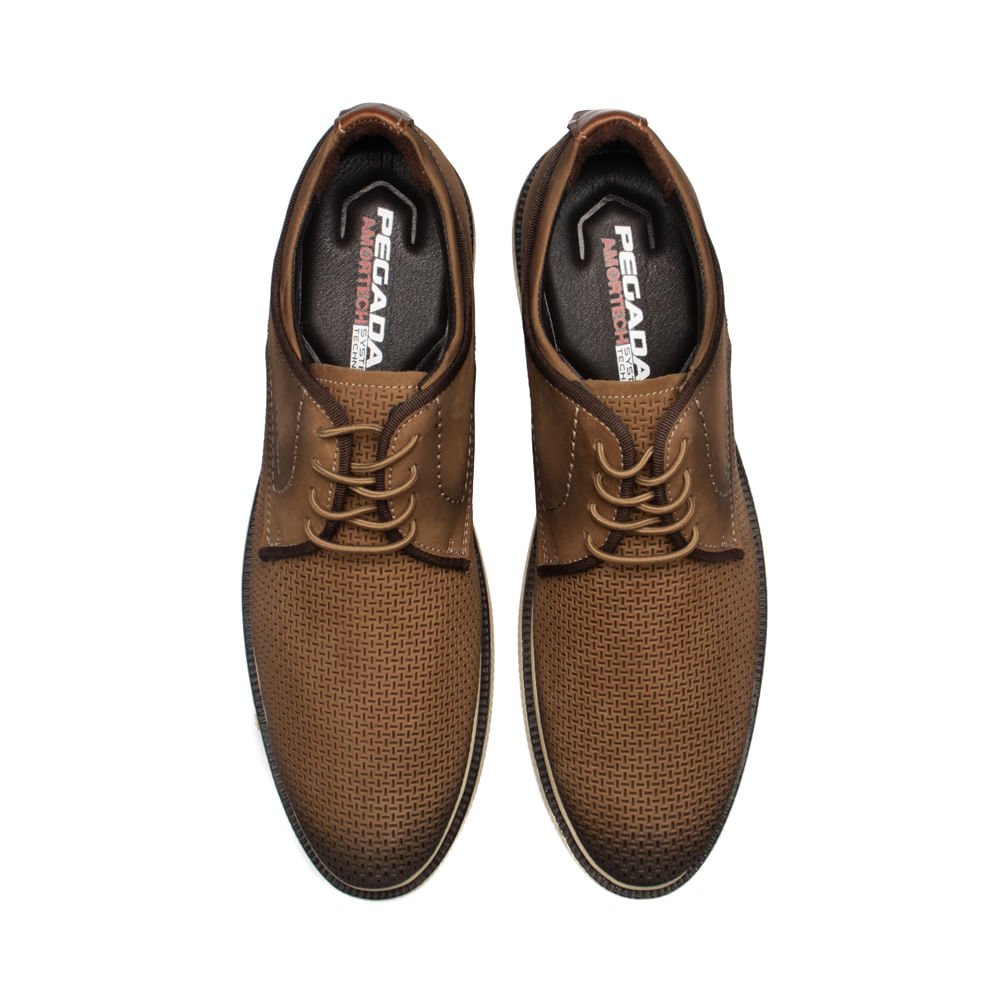 Sapato Masculino Pegada Parafinado Marrom Marrom 4