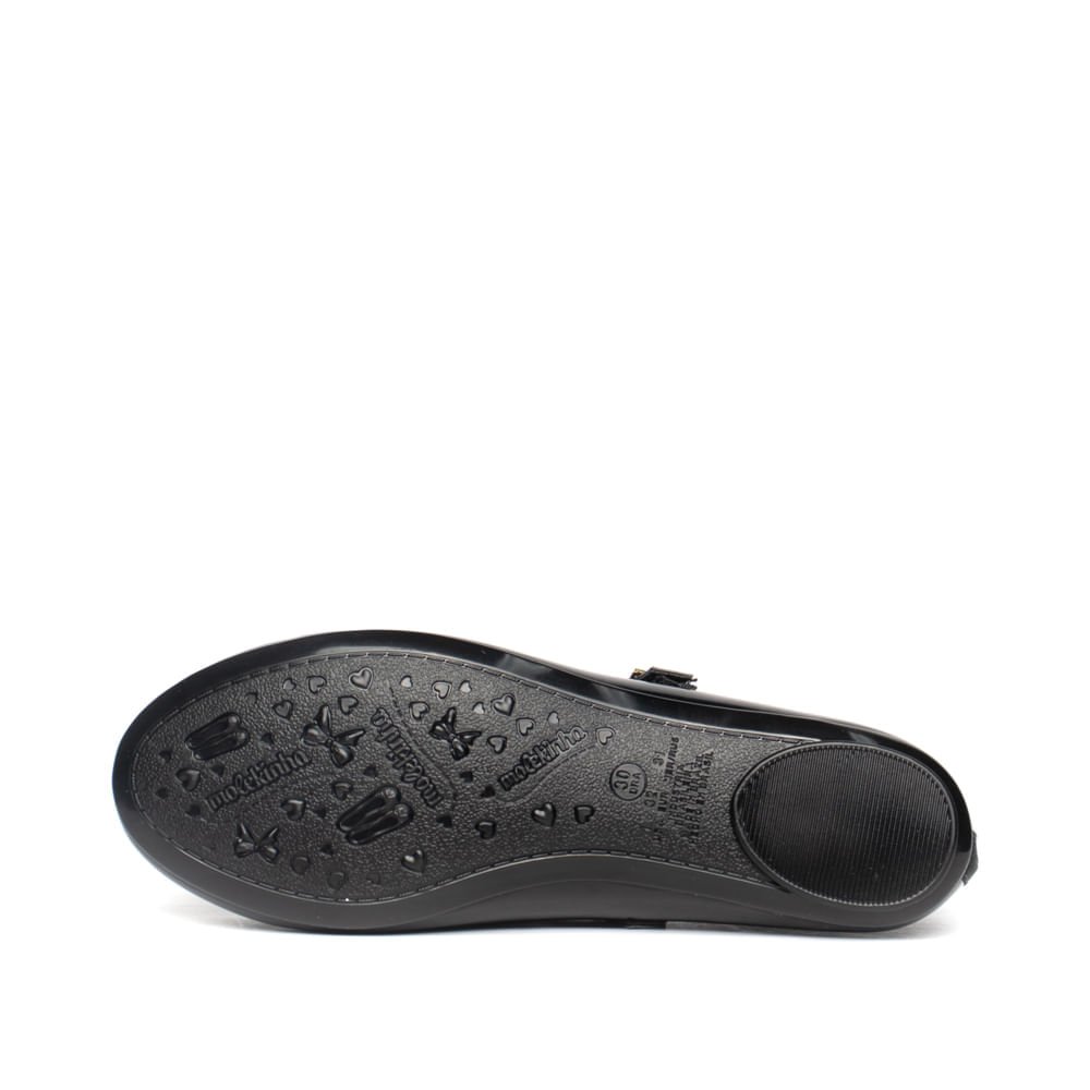 Sapato Infantil Molekinha em Verniz com Laço Preto Preto 2