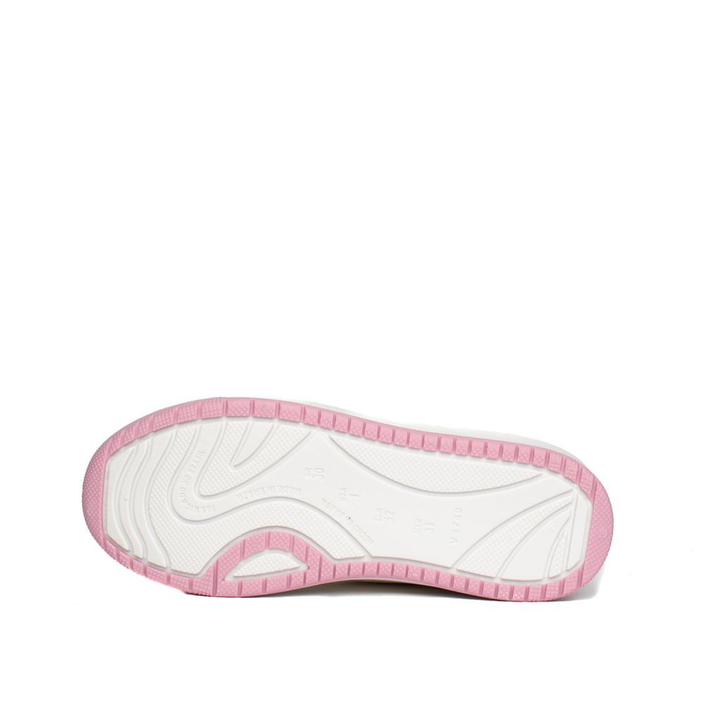 Tênis Infantil Pink Cats Napa Casual Creme/Rosa Bege 2