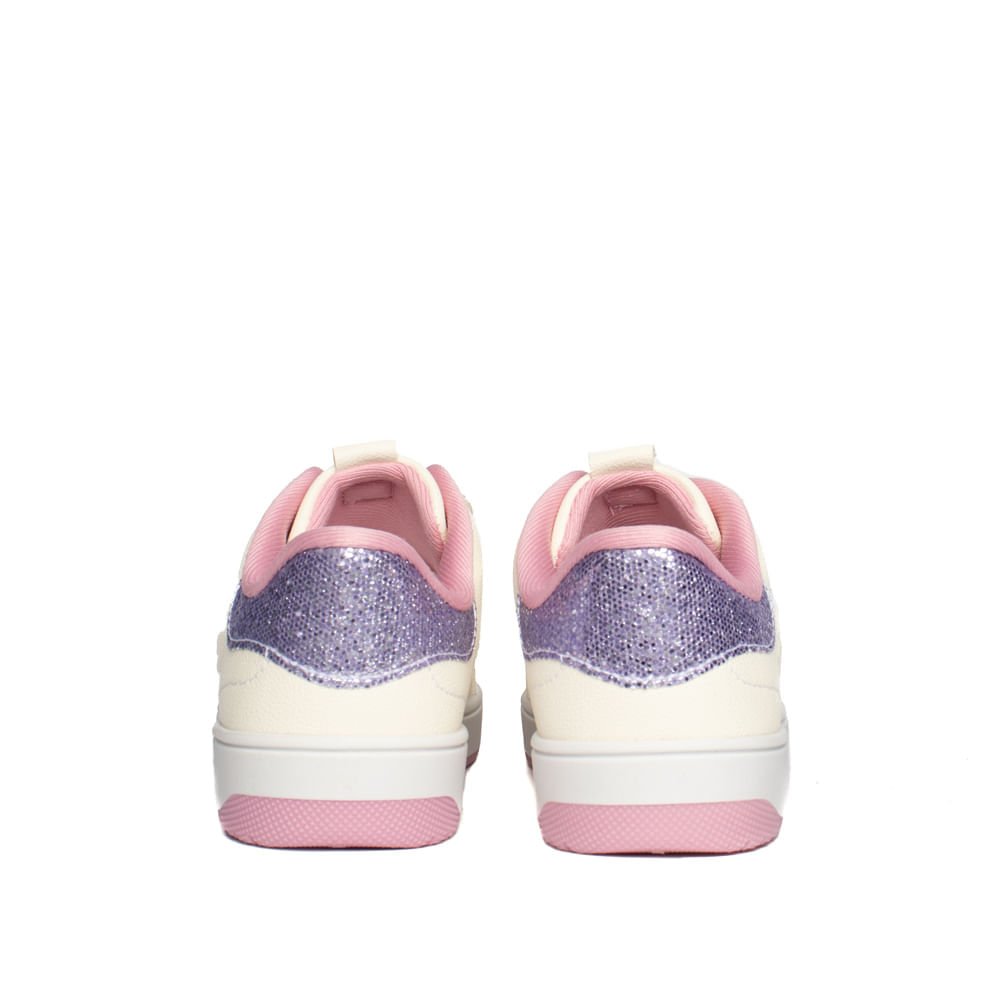 Tênis Infantil Pink Cats Napa Casual Creme/Rosa Bege 3