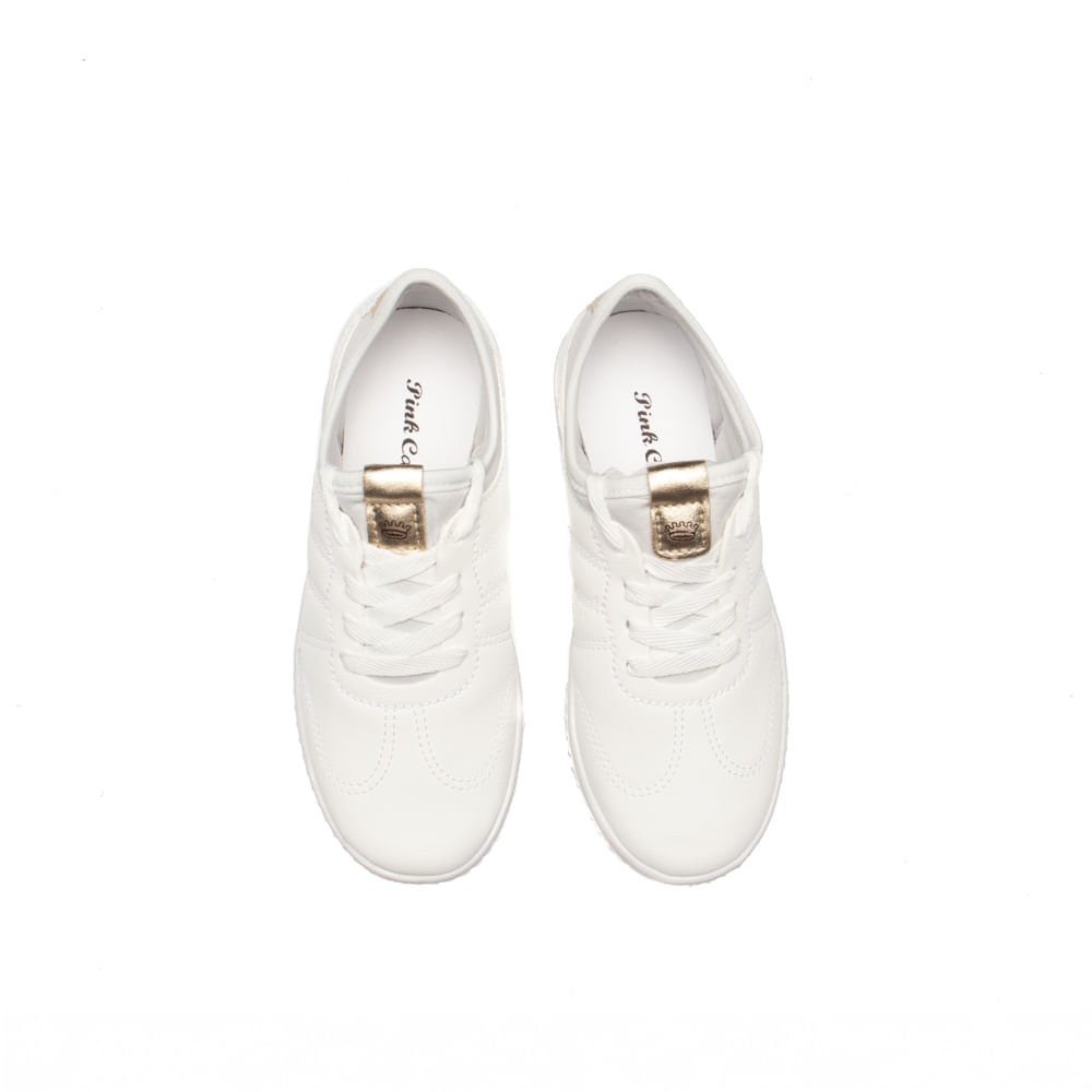 Tênis Pink Cats Napa Casual Branco Branco 4