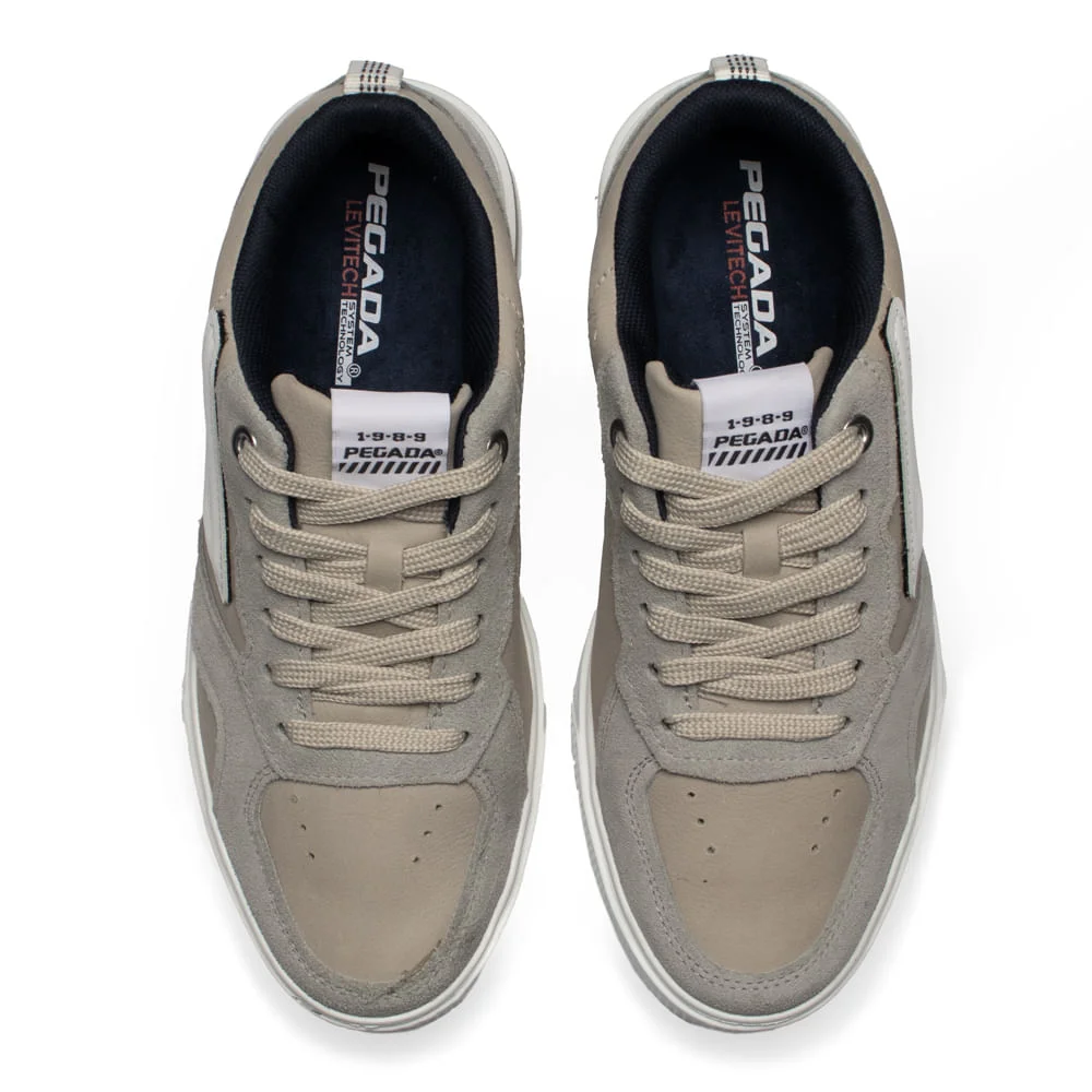 Sapatenis Masculino Pegada Rustic Camurça Cinza/Branco Cinza/Branco 4