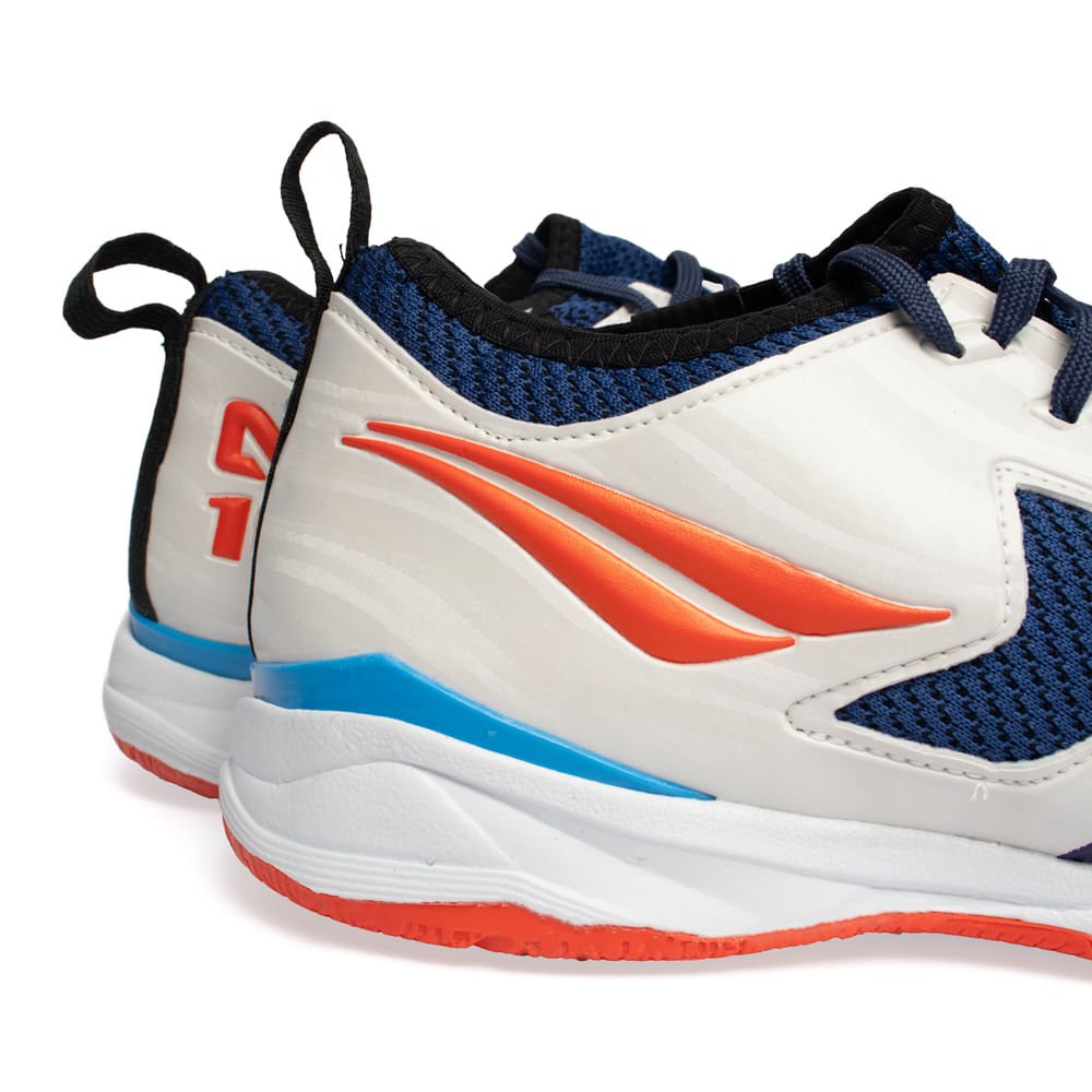 Chuteira Futsal Penalty Max 1000 Branco/Marinho Branco/Marinho 5