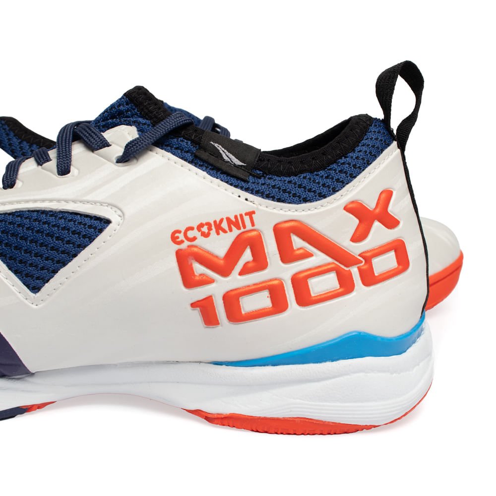 Chuteira Futsal Penalty Max 1000 Branco/Marinho Branco/Marinho 6