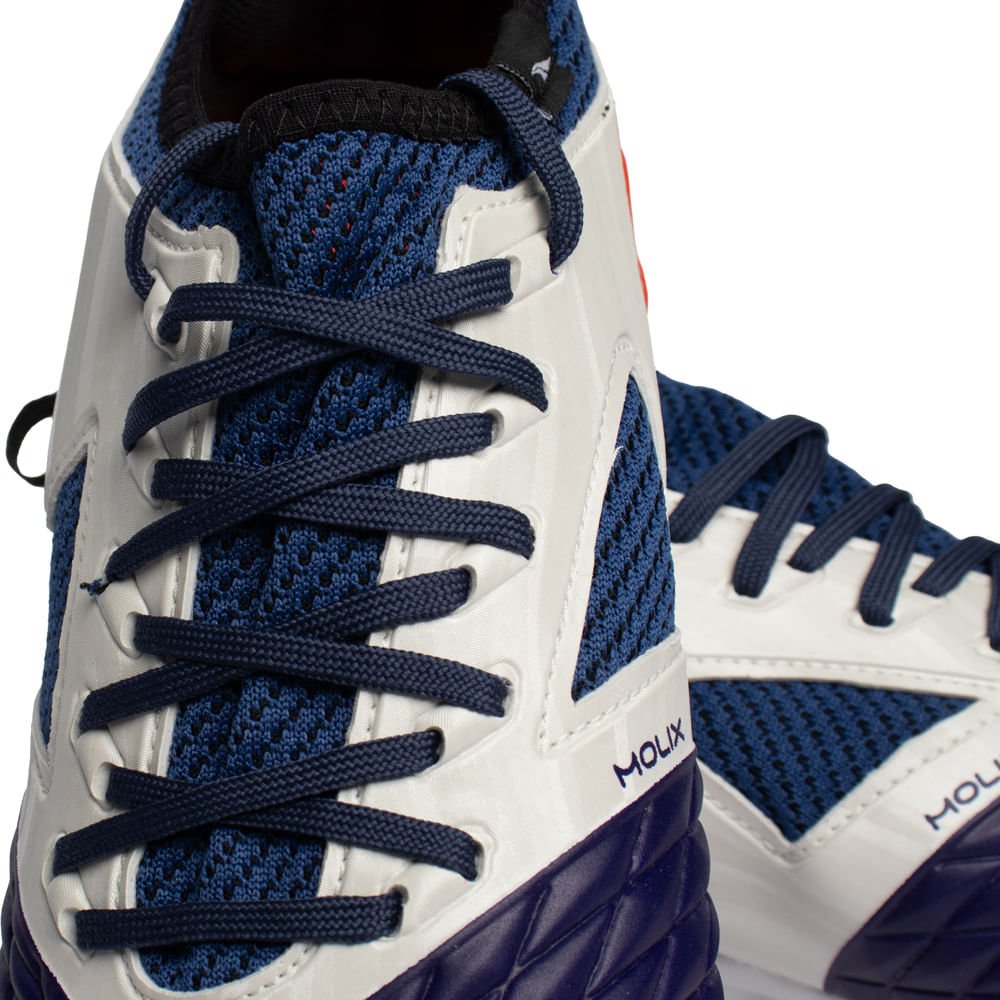 Chuteira Futsal Penalty Max 1000 Branco/Marinho Branco/Marinho 8