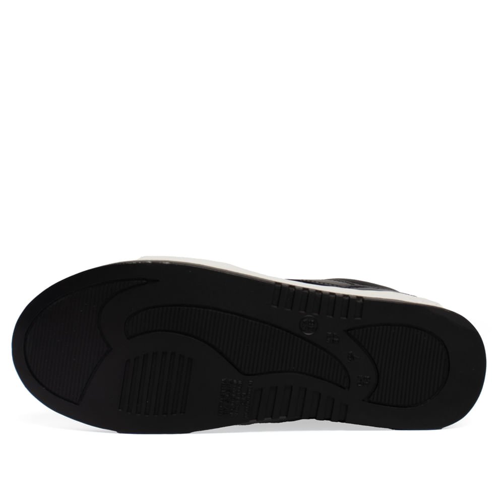 Tênis Feminino Via Marte Napa Casual Preto Preto 2