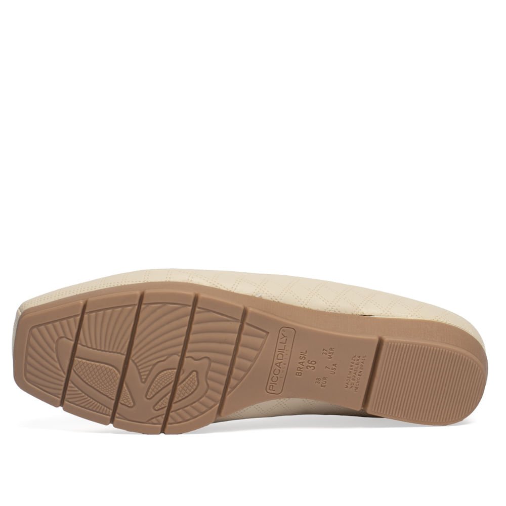 Sapato Feminino Picadilly Napa Bege Claro Bege 2