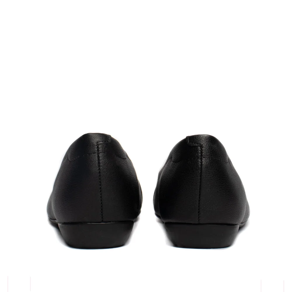 Sapatilha Feminina Modare Casual Com Fivela Dourada Preto Preto 3