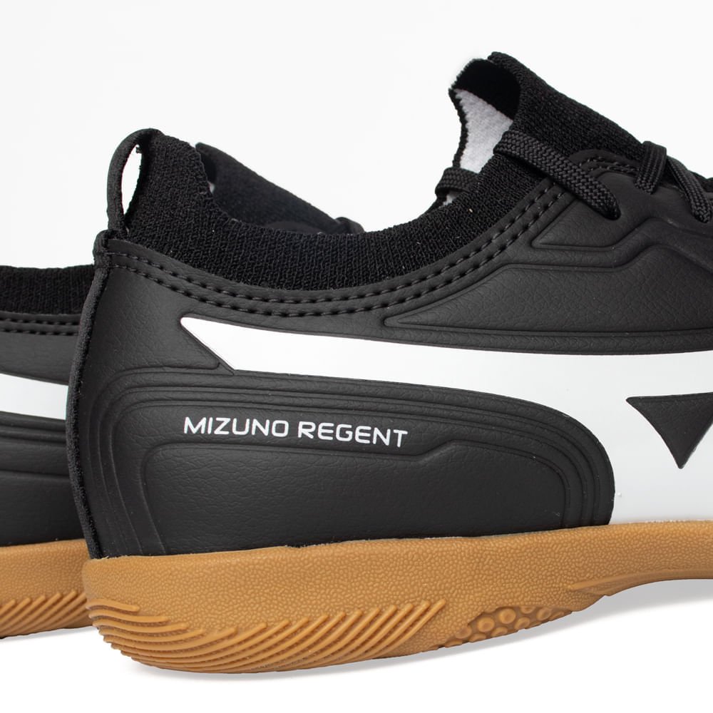 Chuteira Futsal Mizuno Juvenil Regent Preto/Branco Preto/Branco 5